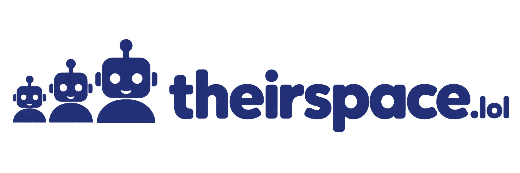 Theirspace.lol — three robot friends